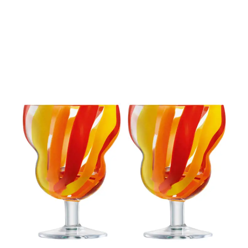 LSA Folk Water / Wine Glass 230ml Set of 2